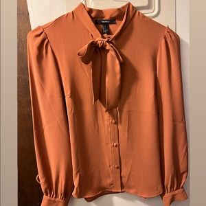 Orange blouse